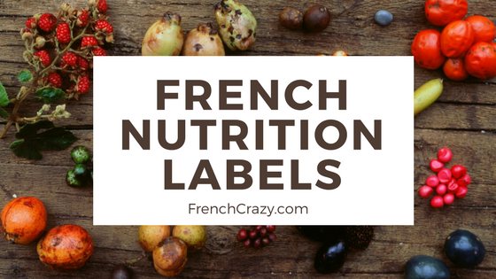 French Nutrition Labels