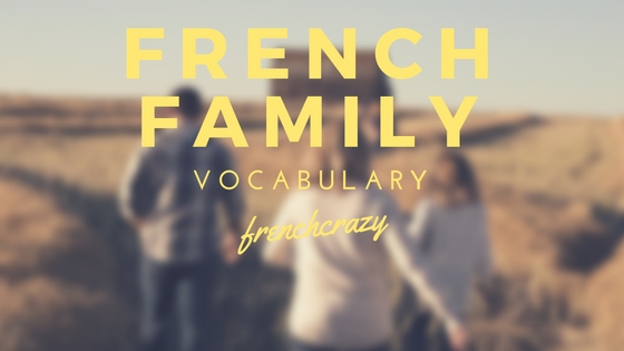 French Family Vocabulary Frenchcrazy