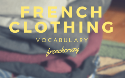 French Clothing Vocabulary